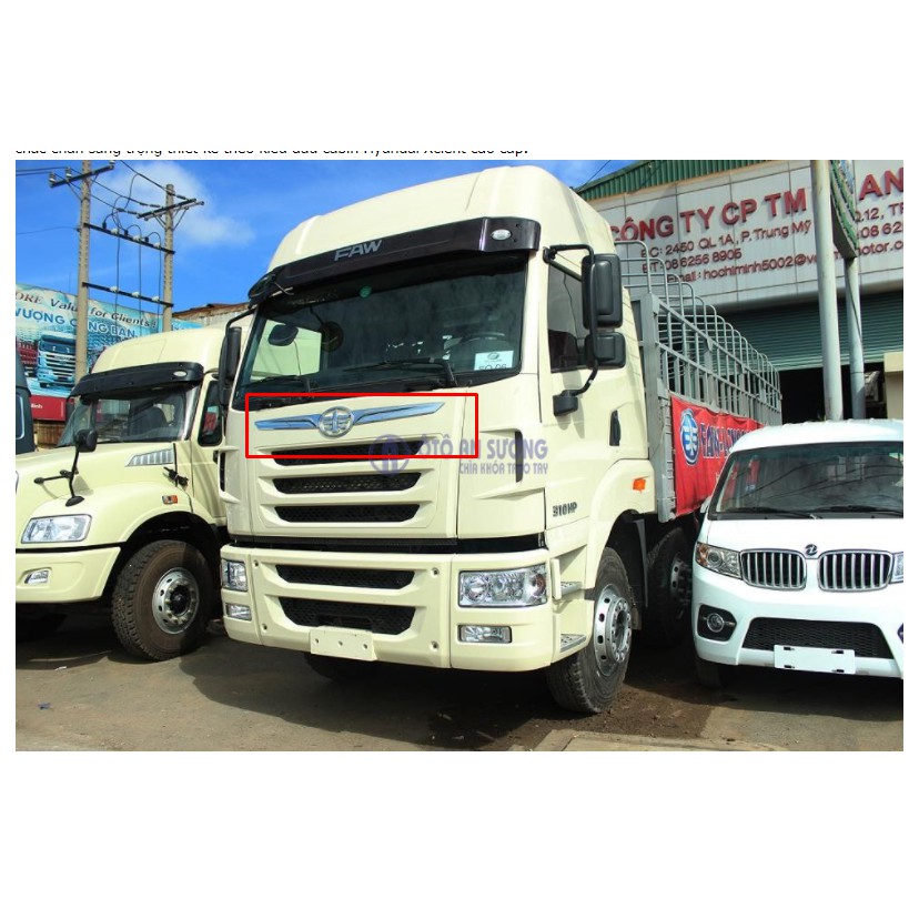 Đôi cánh nhựa ABS mạ crom lắp trang trí xe tải