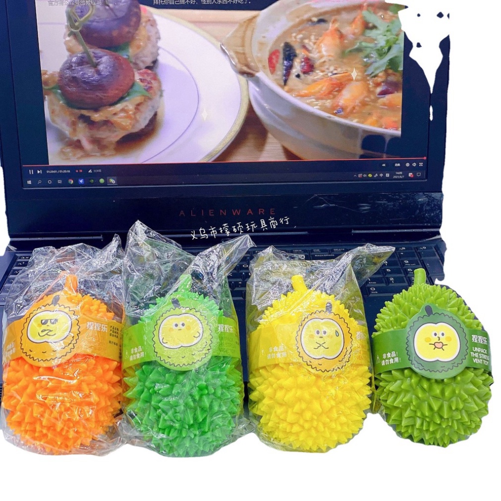 SQUIShY QUẢ SẦU RIÊNG GAI mềm mịn đàn hồi cực đáng yêu mochi slime GUDETAMA