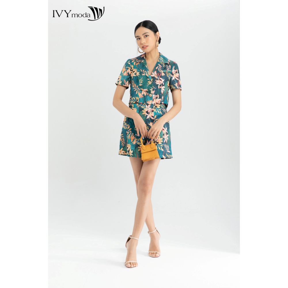 [NHẬP WABRTL5 GIẢM 10% TỐI ĐA 50K ĐH 250K ]Quần sooc lụa nữ ống suông IVY moda MS 20M6413