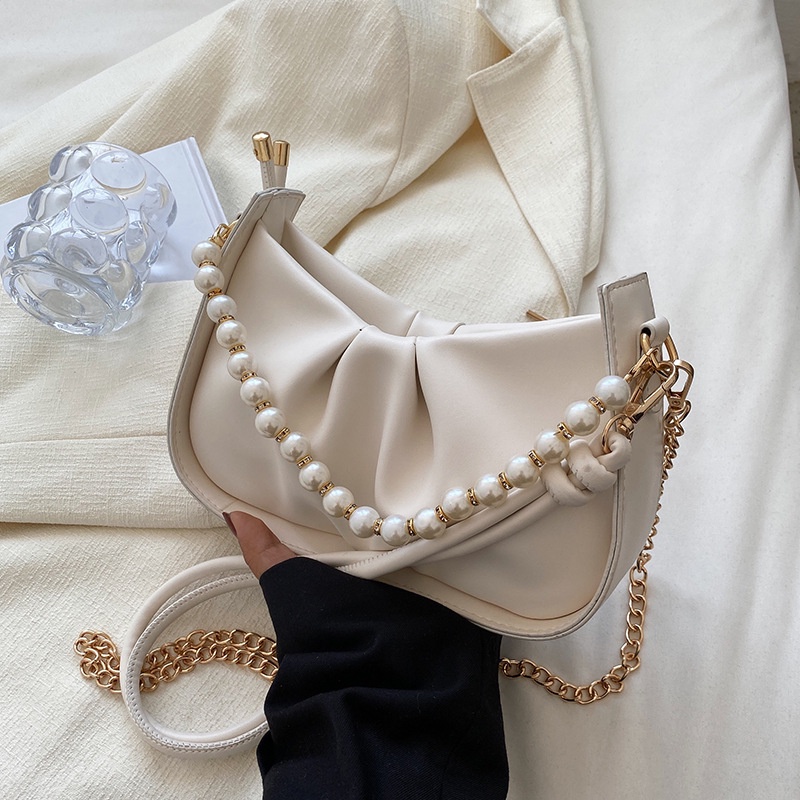 Túi Đeo Vai Đính Ngọc Trai Thời Trang Sang Trọng Cho Nữ