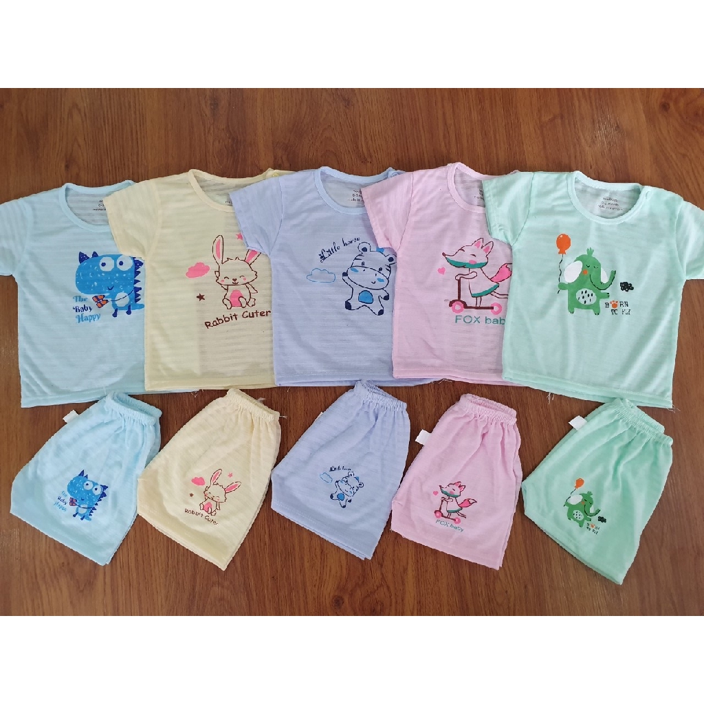 Bộ quần áo trẻ em cotton tre QATE518