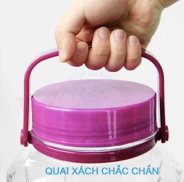 Bình Ngâm Rượu Thuỷ Tinh Nắp Tím 3L/5L/8L/10L/12L/16L | BigBuy360 - bigbuy360.vn