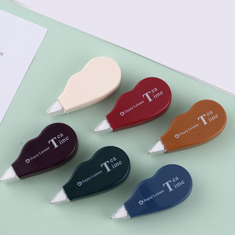 Set 6 bút xóa kéo mini màu trơn dễ thương