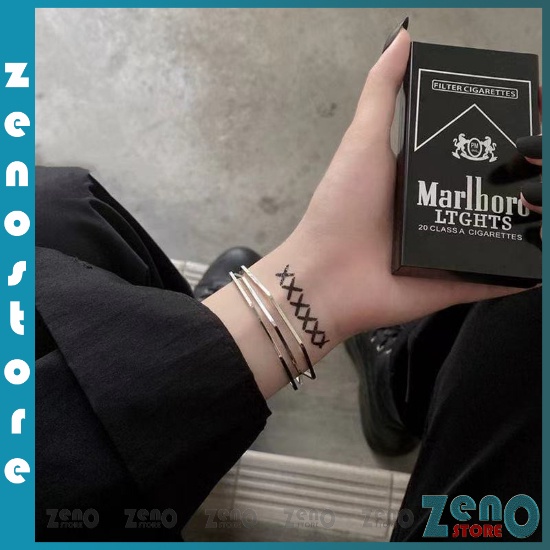 Lắc tay nữ ZEnO (full box), vòng tay titan basic LT09