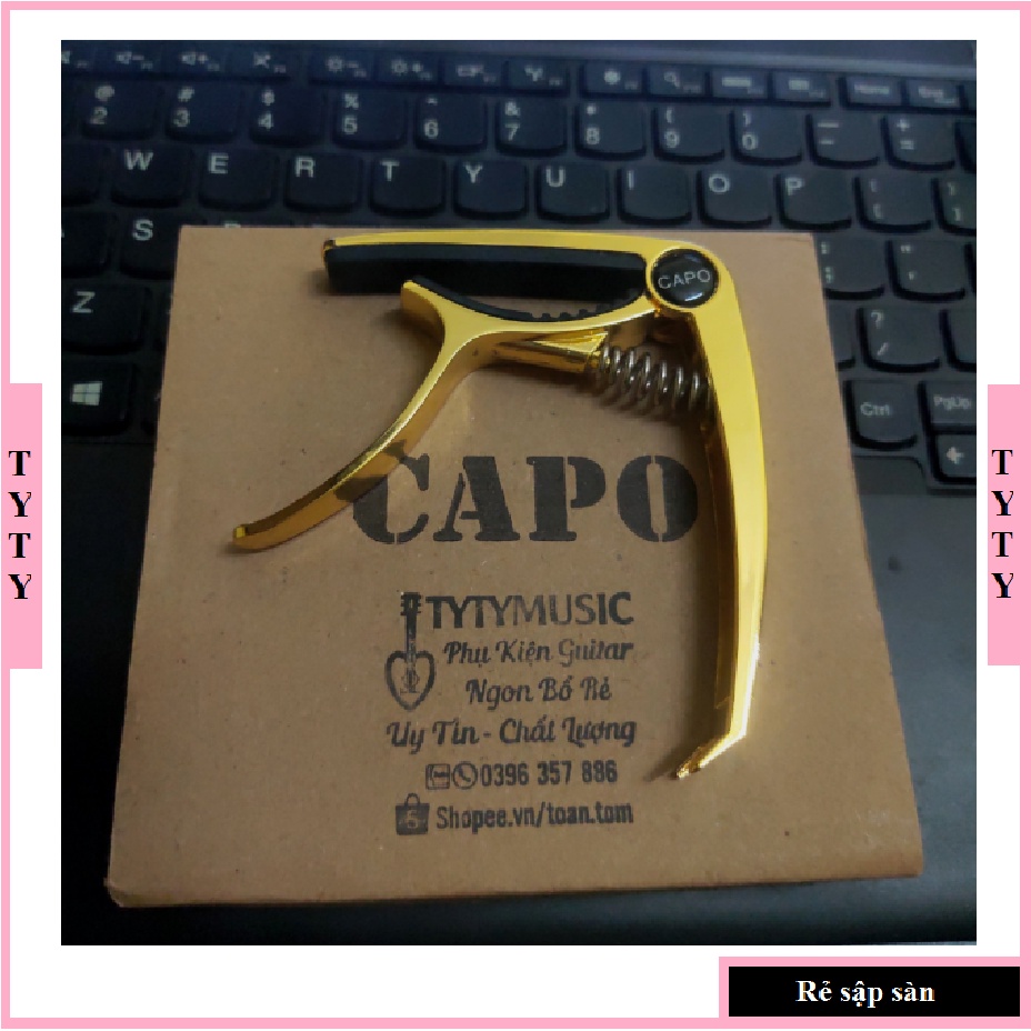 CAPO GUITAR kim loại 2 chức năng mạ vàng cao cấp chính hãng TYTYmusic