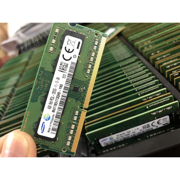 RAM Laptop Samsung Kingston Hynix 4GB DDR3 1600MHz PC3L-12800 1.35V (BH 36 tháng 1 đổi 1)