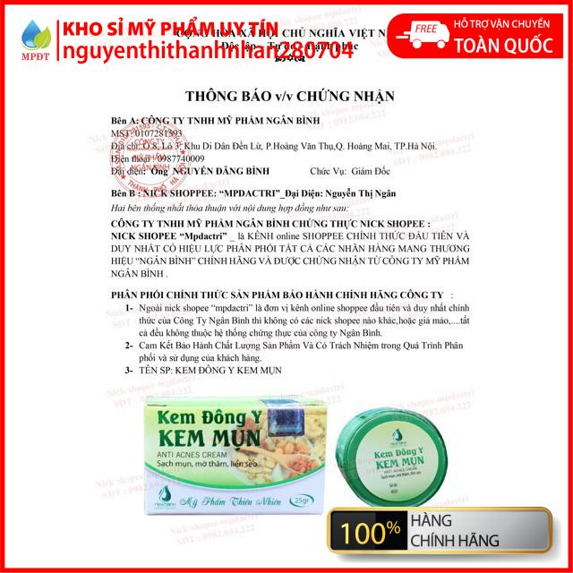 ( Gía sỉ )Kem mụn đông y ngân bình,kem mụn mờ thâm liền sẹo, kem mụn đông y, mụn bọc , mụn mủ..