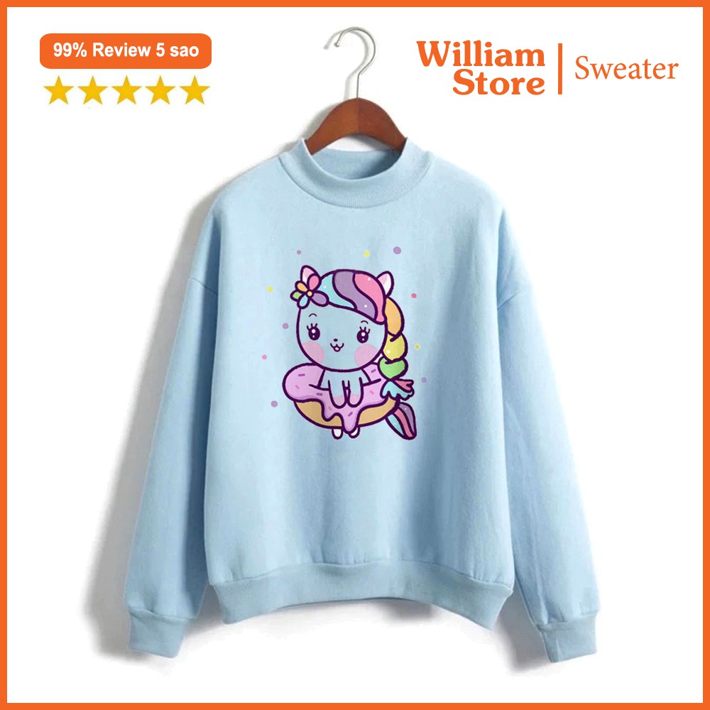 [FREESHIP_50K] Áo Sweater nữ chui đầu nữ dễ thương William DS57 - Chất liệu nỉ ngoại mềm mịn, giữ ấm tốt