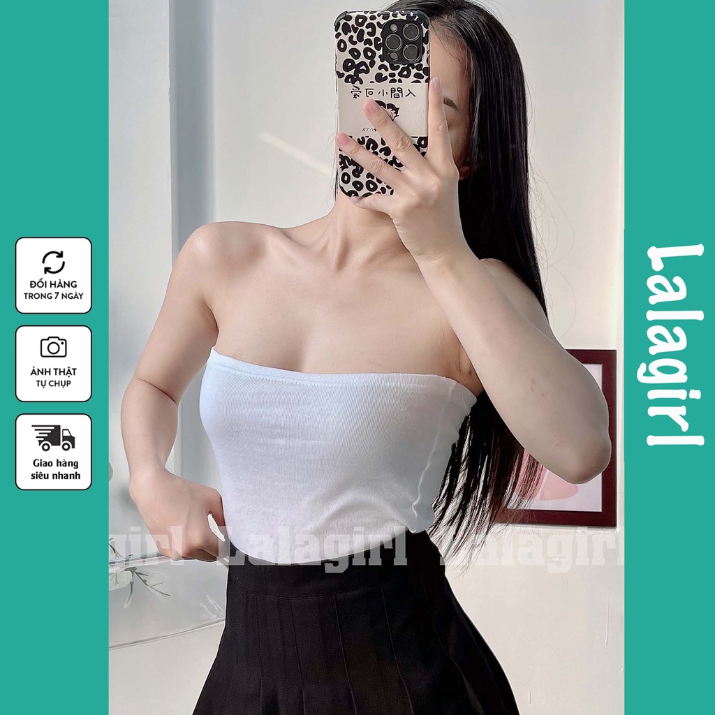 Áo Quây Ngực Trơn Bó Sát Croptop Gợi Cảm