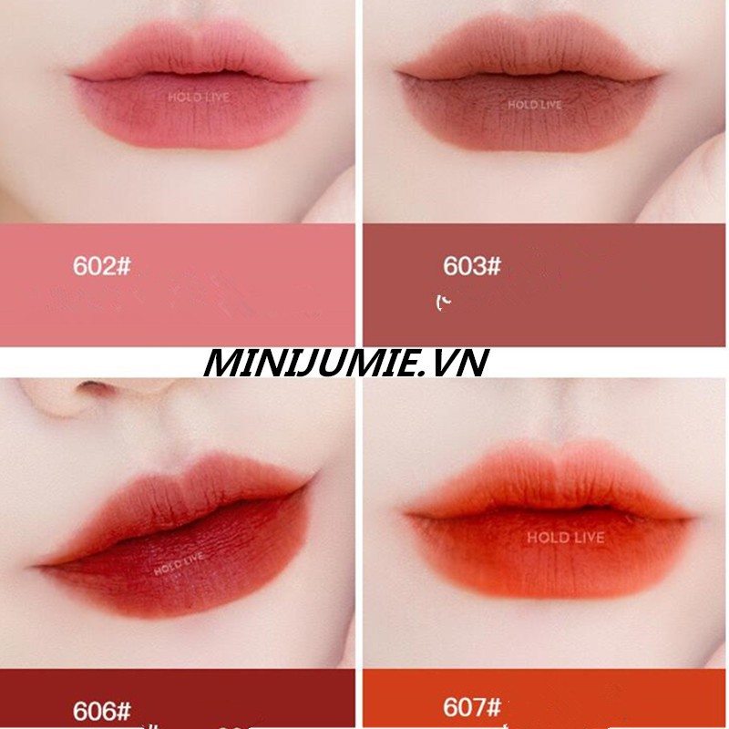 Son kem tím HoldLive gấu tím mềm mịn sương khói Maddie Bear Soft fog Lip Mud HOLD LIVE