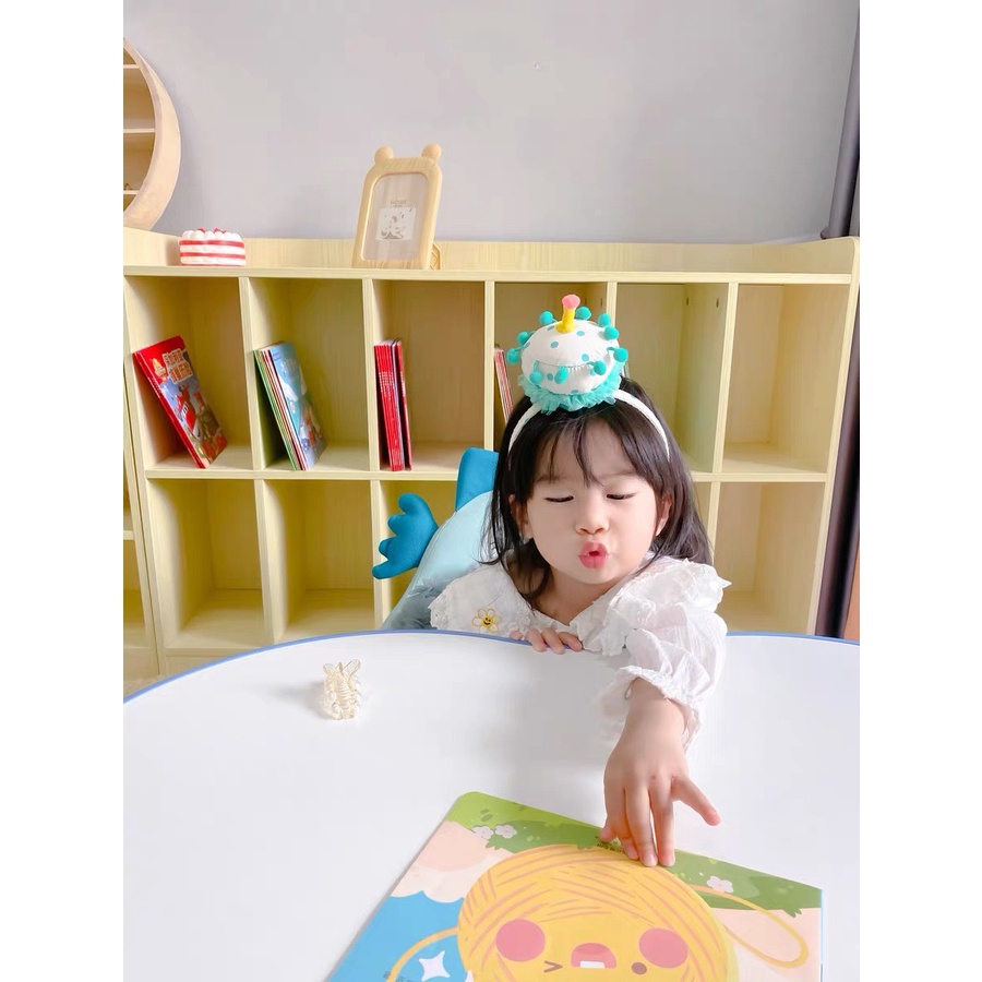 Bờm cài tóc hình bánh sinh nhật đáng yêu phong cách Hàn Quốc cho bé Mimi Kids BD25
