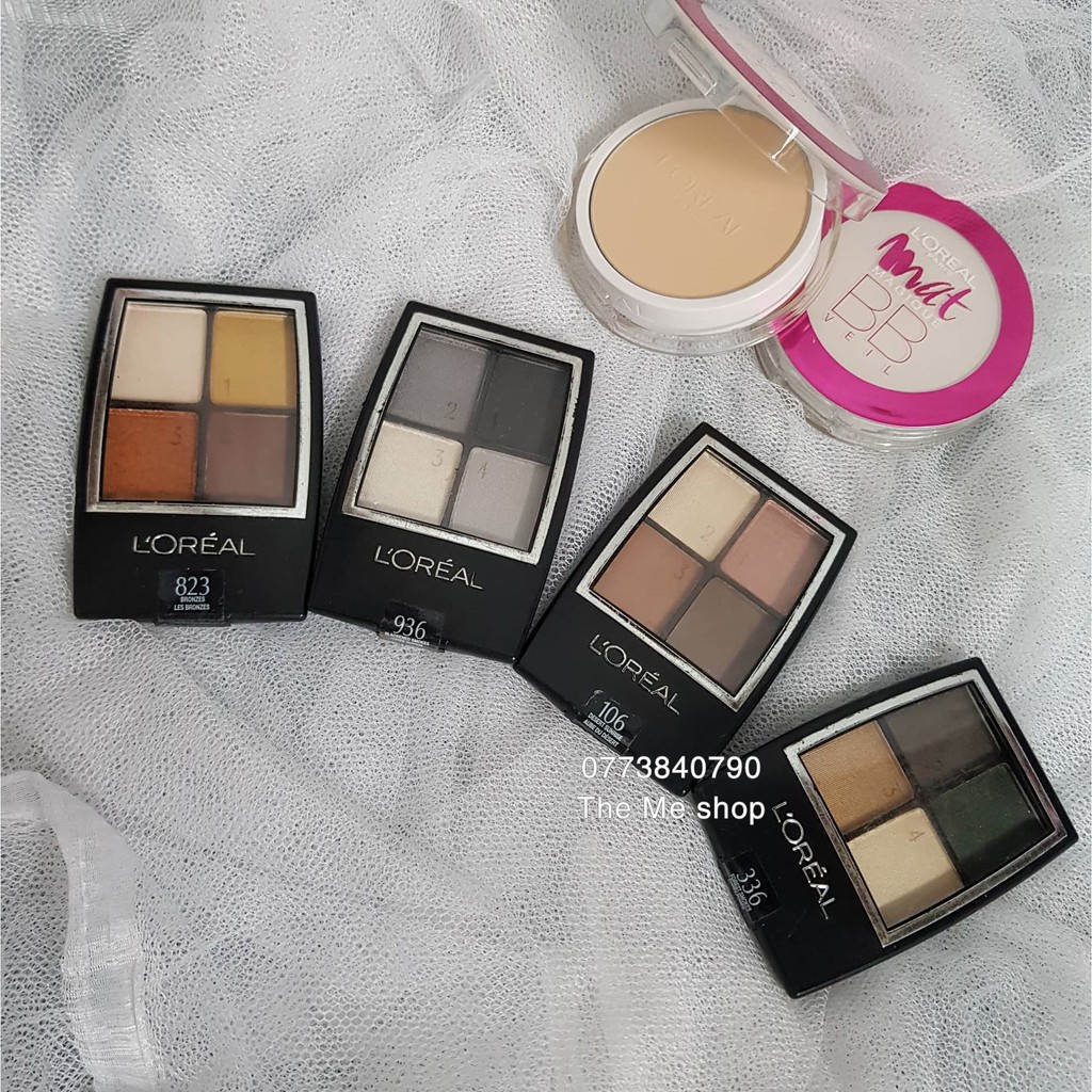 Phấn mắt 4 màu L'Oreal Studio Secrets™ Professional Color Smokes Eye Shadow (xáchtay)