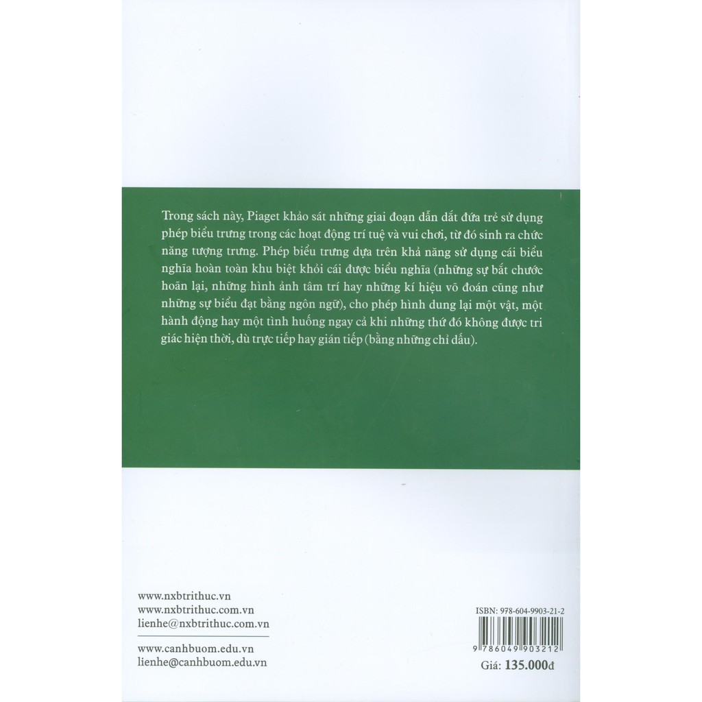 Sách - Sự Hình Thành Biểu Tượng Ở Trẻ Em - Bắt Chước, Trò Chơi Và Giấc Mơ, Hình Ảnh Và Biểu Tượng | BigBuy360 - bigbuy360.vn