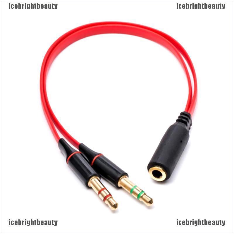 ❀Thái Cực Quyền❀ Dây Cáp Âm Thanh Chia 2 Cổng 3.5mm Tiện Dụng