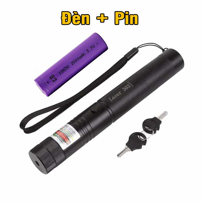 Đèn laser , Bút laze lazer 303 tia sáng Đỏ cực mạnh ( pin tốt )