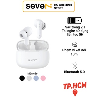 Tai nghe bluetooth tws havit tw967 - bluetooth v 5.1, thiết kế công thái học, driver 10mm