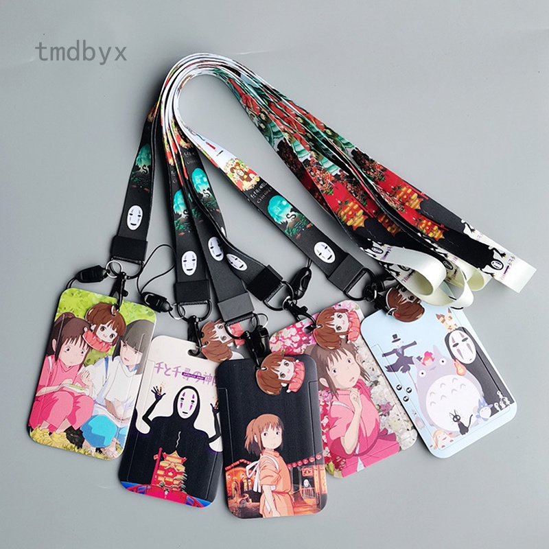 Tmdbyx Dây Đeo Điện Thoại/Thẻ ID/Chìa Khóa Họa Tiết Hoạt Hình Spirited Away Dễ Thương Mới