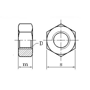 Set 10 Đai Ốc Lục Giác Bằng Thép Không Gỉ Din934 M2 M2.5 M3 M4 M5 M6 M8 304 | BigBuy360 - bigbuy360.vn