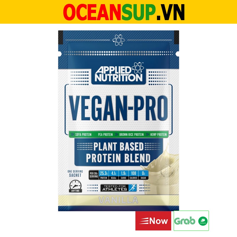 Whey Thực Vật Applied Nutrition Vegan Pro Protein Organic Gói 1 Lần Dùng