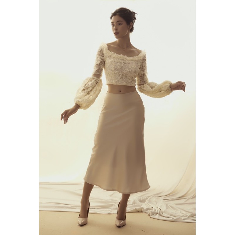 NineToFive - Chân váy lụa silky