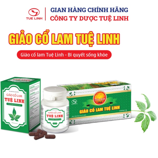 ✅[Chính hãng] Giảo Cổ Lam Tuệ Linh - Hỗ trợ Phòng ngừa Bệnh Tim Mạch, Tiểu Đường, Mỡ Máu - Hộp 60 viên