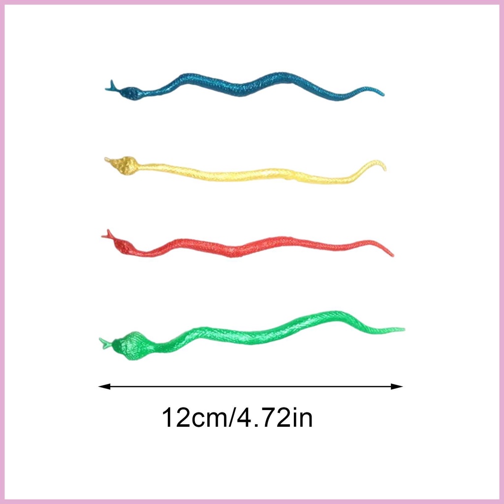 Bộ 30 Rắn Giả Đồ Chơi Bằng Nhựa Dùng Trang Trí Tiệc