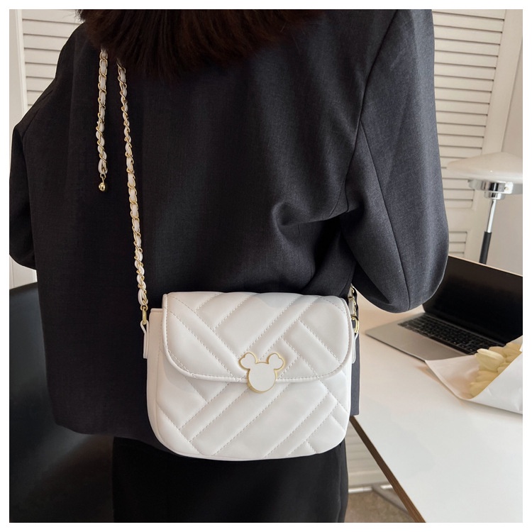 IELGY Fashion Simple Versatile Ladies Chain Crossbody Shoulder Bag