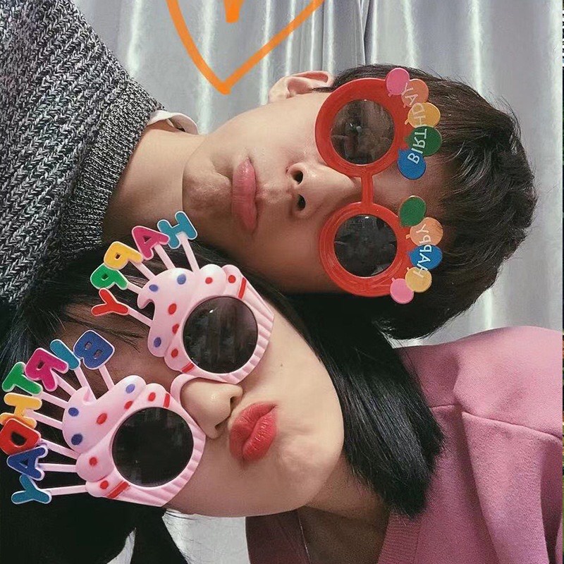 Phụ kiện kính chụp hình sinh nhật Happy birthday
