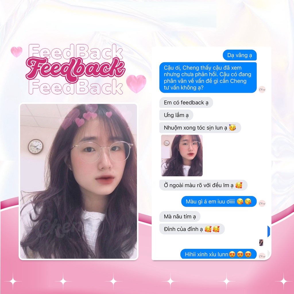 Thuốc Nhuộm Tóc Màu NÂU TÍM Không Tẩy | sáng da nâng tonee