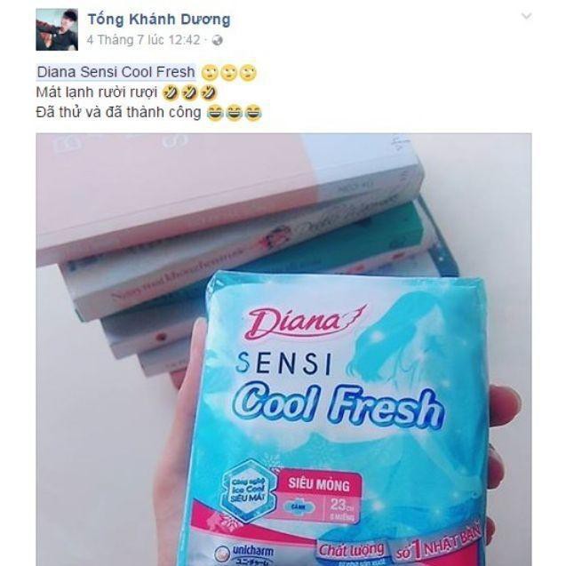 Combo 6 gói băng vệ sinh diana sensi Cool Fresh