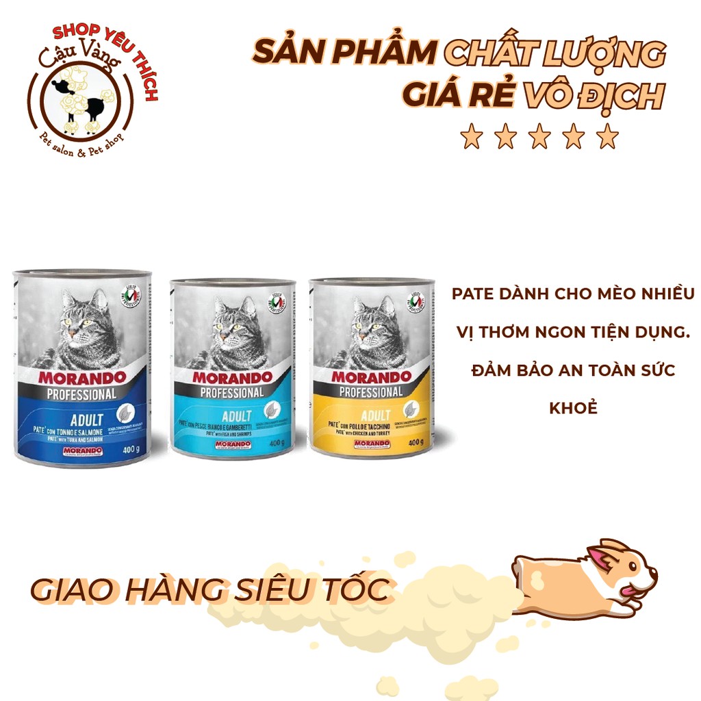 Pate Mèo Morando Miglior Gatto 400g Ý | Thức Ăn Cho Mèo Pate Morando Professional