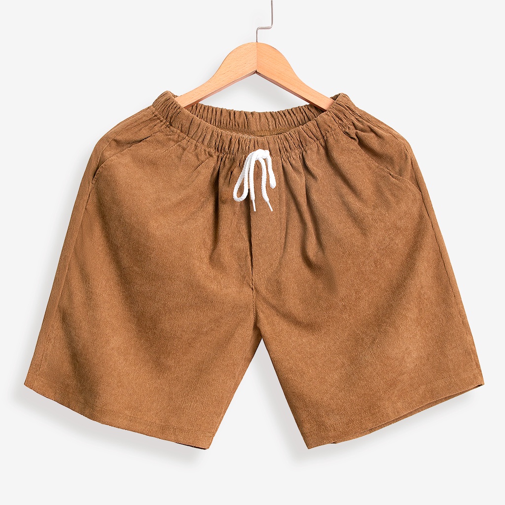 Quần Short Nhung Tăm Nam ROUGH Dáng Ngắn Ulzzang Hàn Quốc Trẻ Trung, Cá Tính