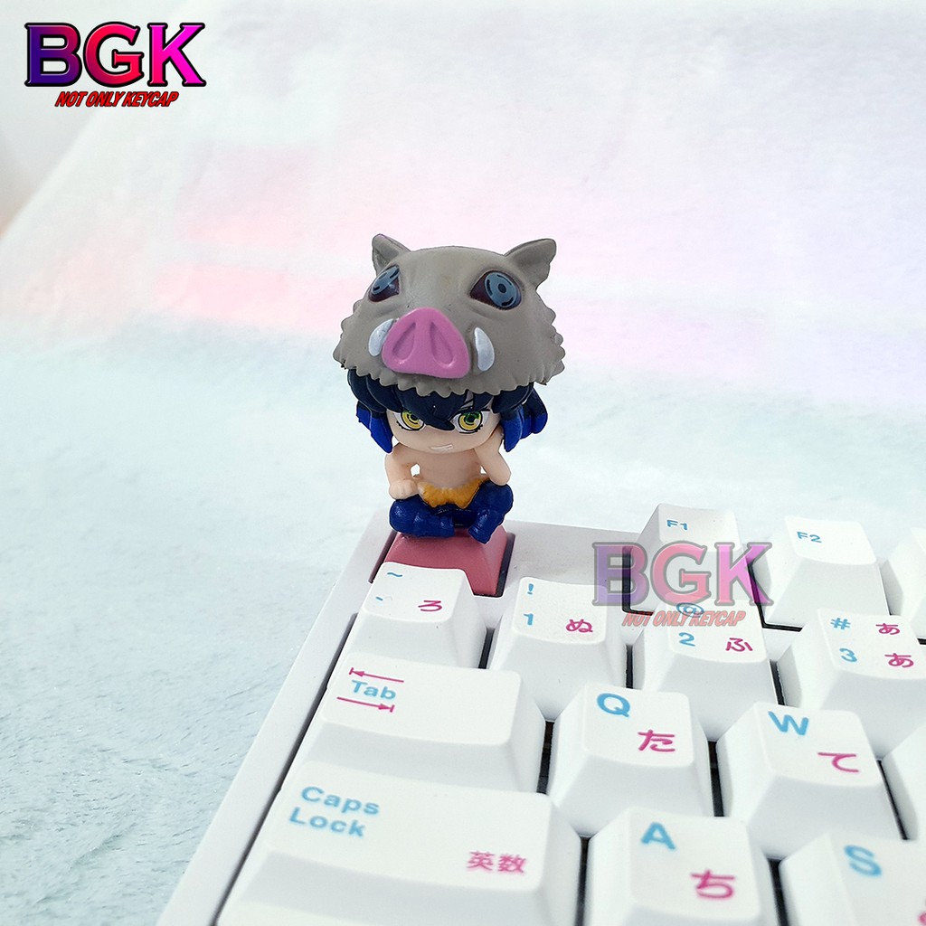 Keycap lẻ hình Nhân Vật Demon Slayer v2  siêu dễ thương (Kimetsu no Yaiba,Tanjirou,Zenitsu,Inosuke,Nezuko,Rengoku Kyōju