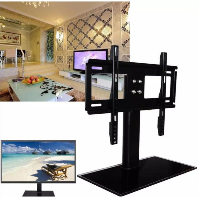 Chân đế tivi đa năng mặt kính cường lực 32-55 inch siêu đẹp và chắc chắn - hàng nhập khẩu