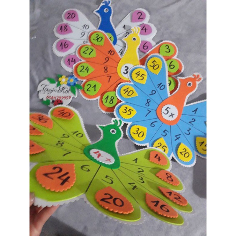 Bảng nhân tự tạo hình công sz 45cm có băng gai thủ công