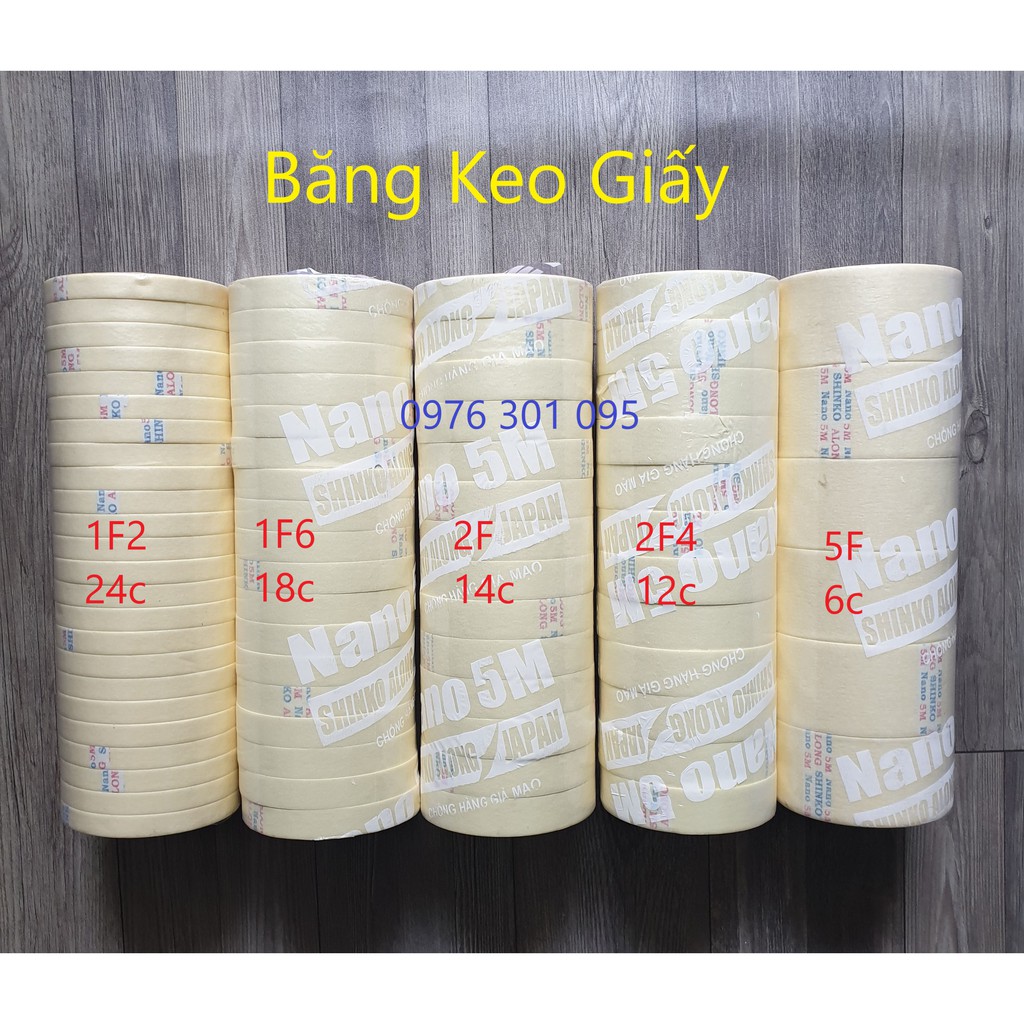 Băng Keo Giấy Nhiều SIZE