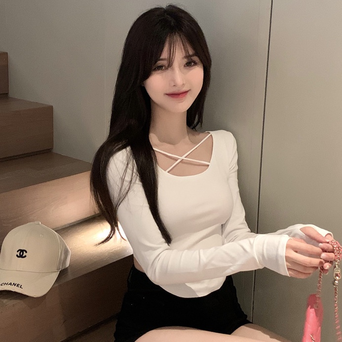 Áo Tay Dài Dáng Ôm Thời Trang Xinh Xắn Cho Bé Gái