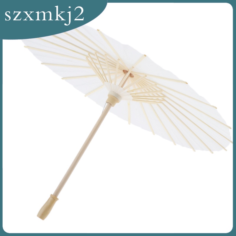 [szxmkj2] Dù Giấy Sơn Dầu Mini 1 / 3 BJD Chưa Sơn Trang Trí Nghệ Thuật DIY