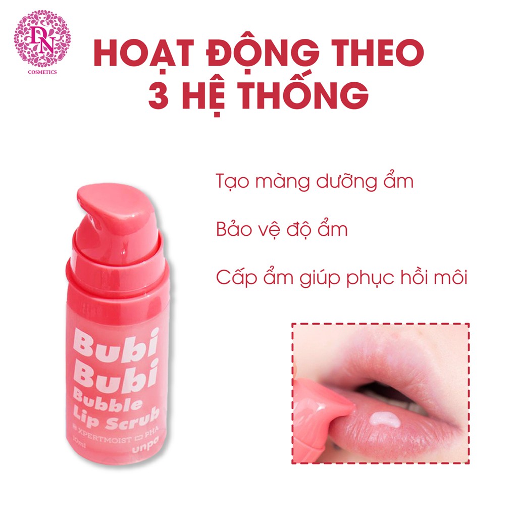 Tẩy Tế Bào Chết Sủi Bọt Môi Unpa Bubi Bubi Bubble