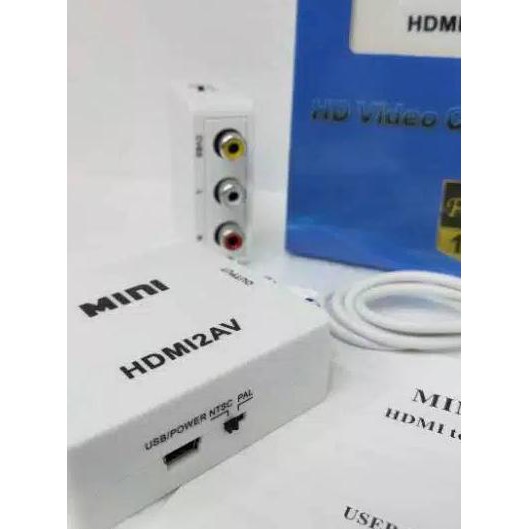 Bộ Chuyển Đổi Hdmi Sang Rca Av / Mini Hdmi2Av / Mini Hdmi2Av Tv Box Hdmi 2av