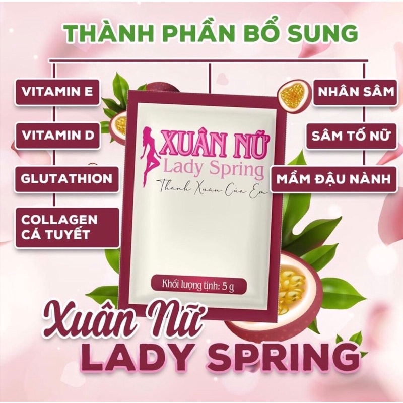 XUÂN NỮ - LADDY SPRING collagen kèm bình nước 100ml