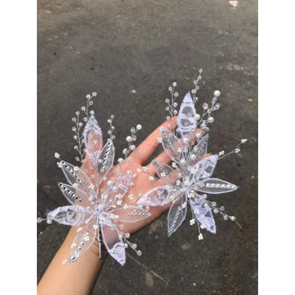 sét 2 cài tóc cô dâu