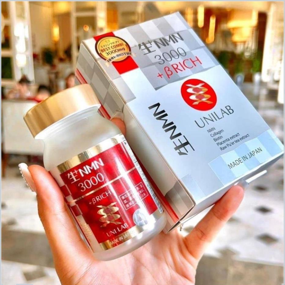 Viên Uống Trẻ Hóa NMN 3000 BRich Viên Uống Bổ Sung Collagen Chống Lão Hóa Nhật Bản Lọ 60 Viên