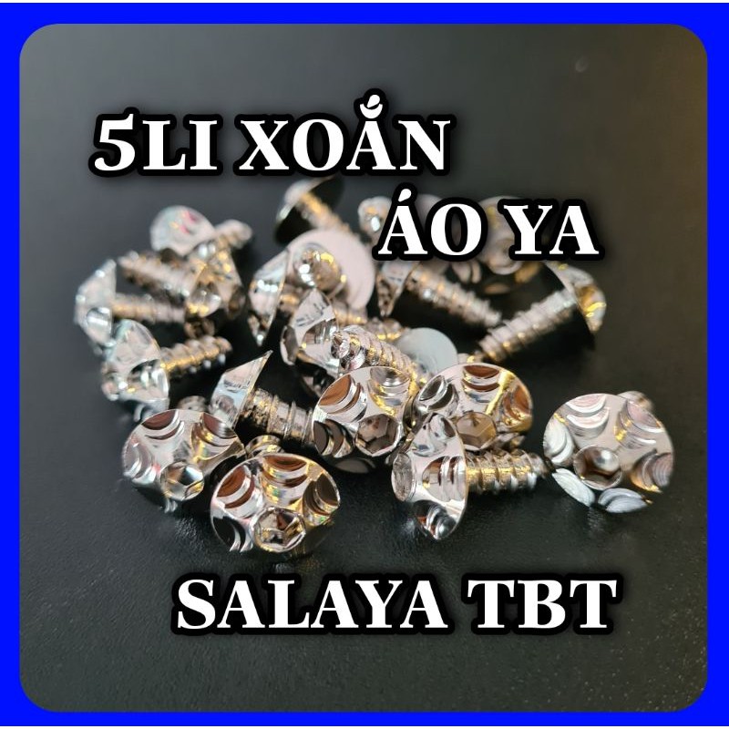 Ốc Salaya TBT 5li Xoắn Inox 304 Gắn Dàn Áo Yamaha, Lọc Gió Và Nhiều Vị Trí Trên Xe