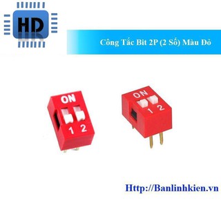 Công tắc bit 2p màu đỏ zin hd1
