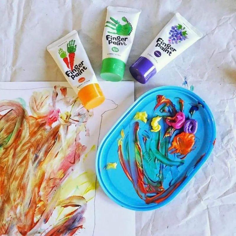 Màu vẽ bàn tay Mideer- finger paint cho bé yêu sáng tạo