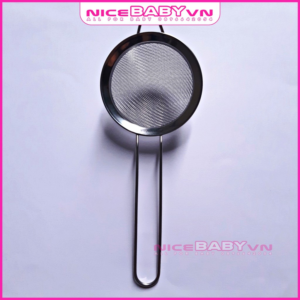 Rây Lọc Inox Loại Tốt Cho Bé Ăn Dặm Lưới Nhỏ Nhiều Kích Thước NiceBabyVn