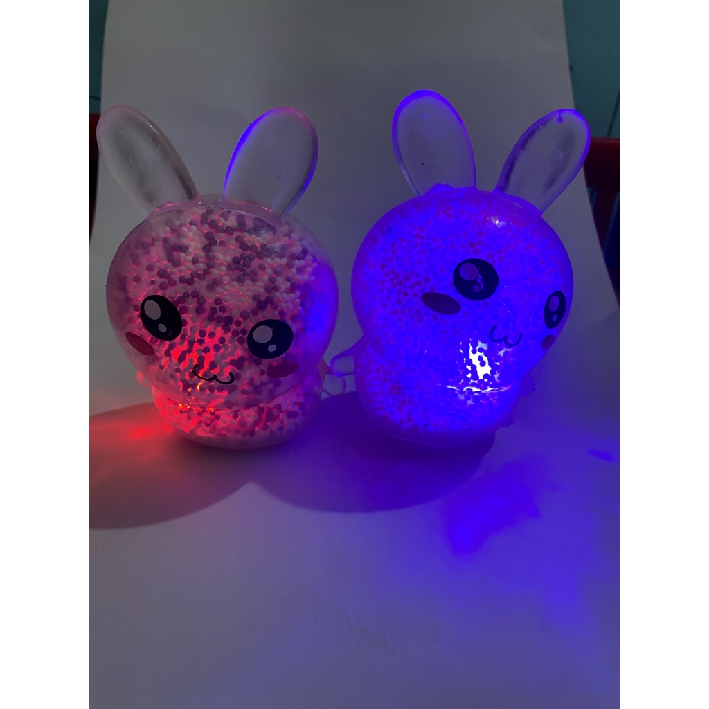 Squishy THỎ XỐP PHÁT SÁNG Mochi đồ chơi bóp tay mềm mịn dễ thương chân thực giảm stress co dãn đàn hồi ngộ nghĩnh bóp gi