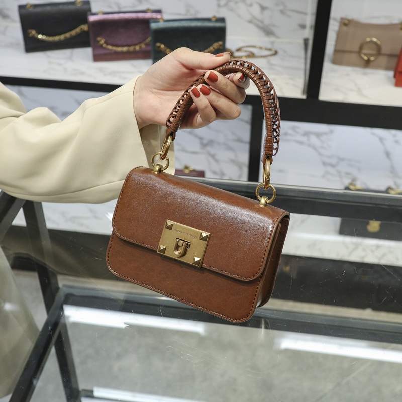 Túi Đeo Chéo CK2 Thời Trang Sang Trọng Cho Nữ50781528Túi Xách Đeo Chéo Hình Vuông Nhỏ Màu Trơn Khóa Kim Loại Dành Cho Nữ