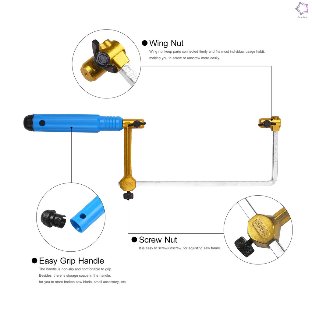 Cưa Gỗ Hình Chữ U 280mm Có Thể Điều Chỉnh Chuyên Dụng Làm Đồ Thủ Công Diy